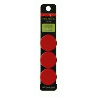 Snap Color Cap - 3er Packung Magnete (D: 3cm) - rot