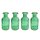 Kleine Vase "Norinne" XS grün, 4er Set, Kleine Glasvase - Glasflasche, Tischdekoration, Glasvasen