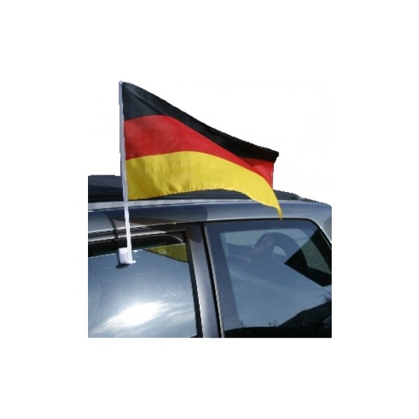 Deutschland Autoflagge Auto-Fahne Fensterfahne Fußball WM  Nationalmannschaft Fanartikel 2er Set | STABILO mehr als nur Baumarkt!