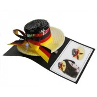 Deutschland Hut mit Clip - Fussball Fan Utensilien,...