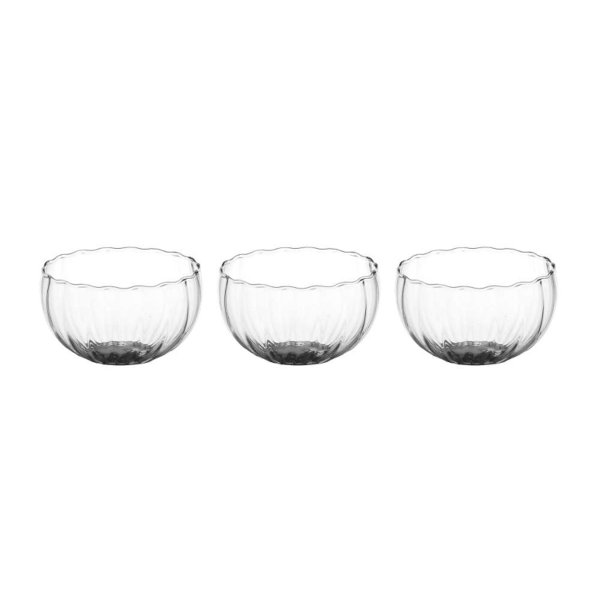 Glas Schwimmschale rund silber, D: 6cm  - Schwimmkerzen, Tischdeko, Teelichthalter