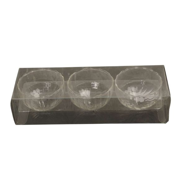 Glas Schwimmschale rund silber, D: 6cm  - Schwimmkerzen, Tischdeko, Teelichthalter