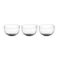 Glas Schwimmschale rund klar, D: 6cm (3er Set)  - Schwimmkerzen, Tischdeko, Teelichthalter