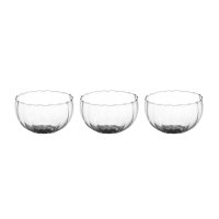 Glas Schwimmschale rund klar, D: 6cm (3er Set)  -...