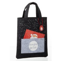 4 Tragetaschen Filz Weihnachtsmotiven Taschen Geschenk Verpackung Weihnachten 