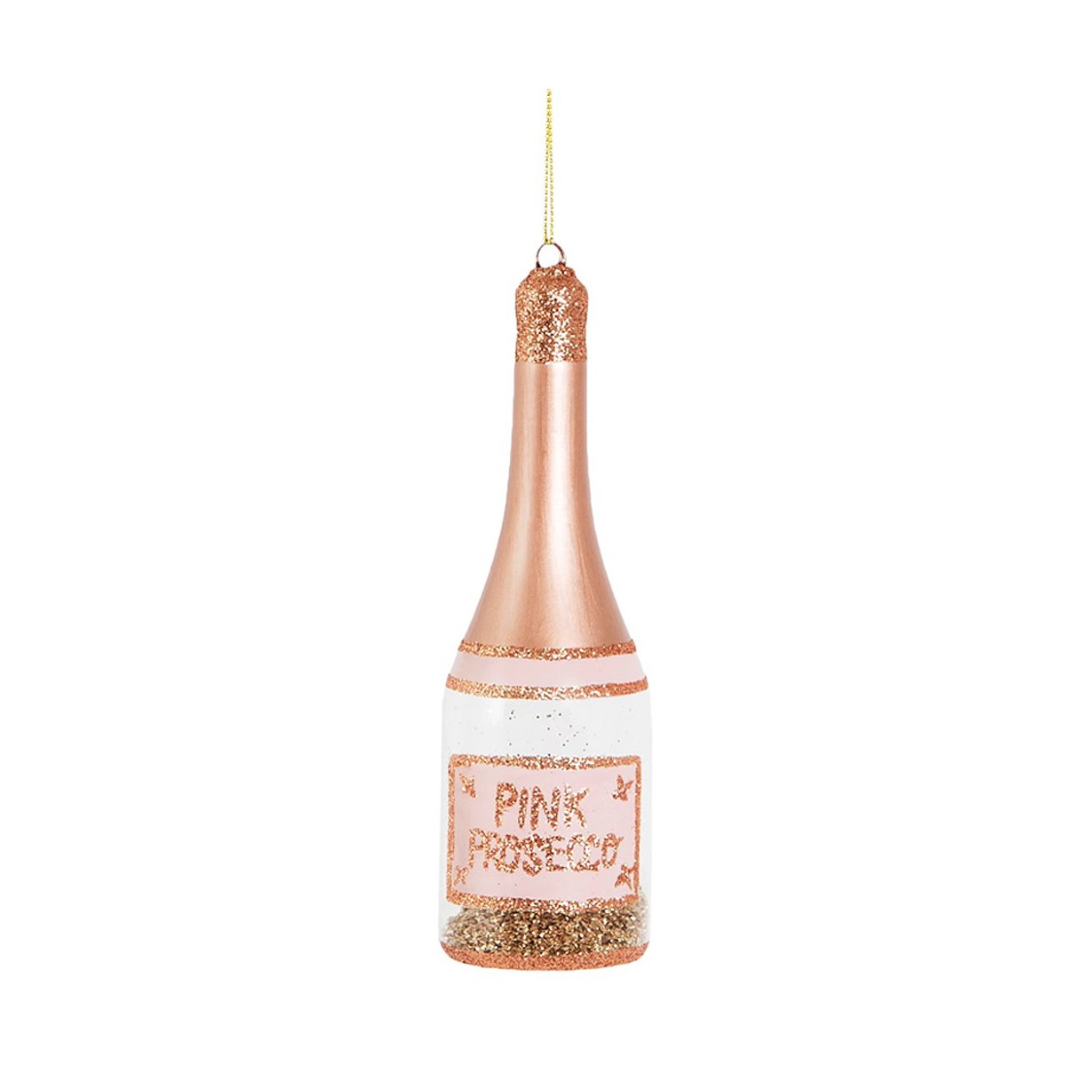 Baumschmuck Pink Prosecco Baumkugel Sektflasche Weihnachtsdeko 7 95