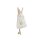 Hängedeko Hase mit Blume in creme H: 17 cm  - Fensterdeko, Türdeko, Frühlingsdeko, Oster Deko