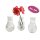Kleine Vase "Petite" XS (3er Set)  - Glasflasche, Tischdekoration, Glasvasen, Landhaus, Hochzeit, Deko Geburtstag