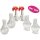 Kleine Vase "Petite" S (6er Set) - Glasflasche, Tischdekoration, Glasvasen, Landhaus, Hochzeit, Deko Geburtstag