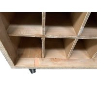 Bar Koffer Schrankkoffer im Vintage Look, Stoff - Kofferschrank, Barschrank, Barkoffe