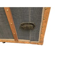 Bar Koffer Schrankkoffer im Vintage Look, Stoff - Kofferschrank, Barschrank, Barkoffe
