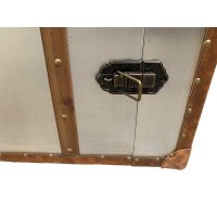 Bar Koffer Schrankkoffer im Vintage Look, Alu Design - Kofferschrank, Barschrank, Barkoffer