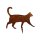 Gartenstecker Katze gehend im Rost Design, Rostfigur für den Garten, Gartendeko, Metalldeko
