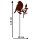 Gartenstecker Vogel auf Ast mit Haken im Rost Design H: 115 cm - Rostfigur für den Garten, Gartendeko, Metalldeko