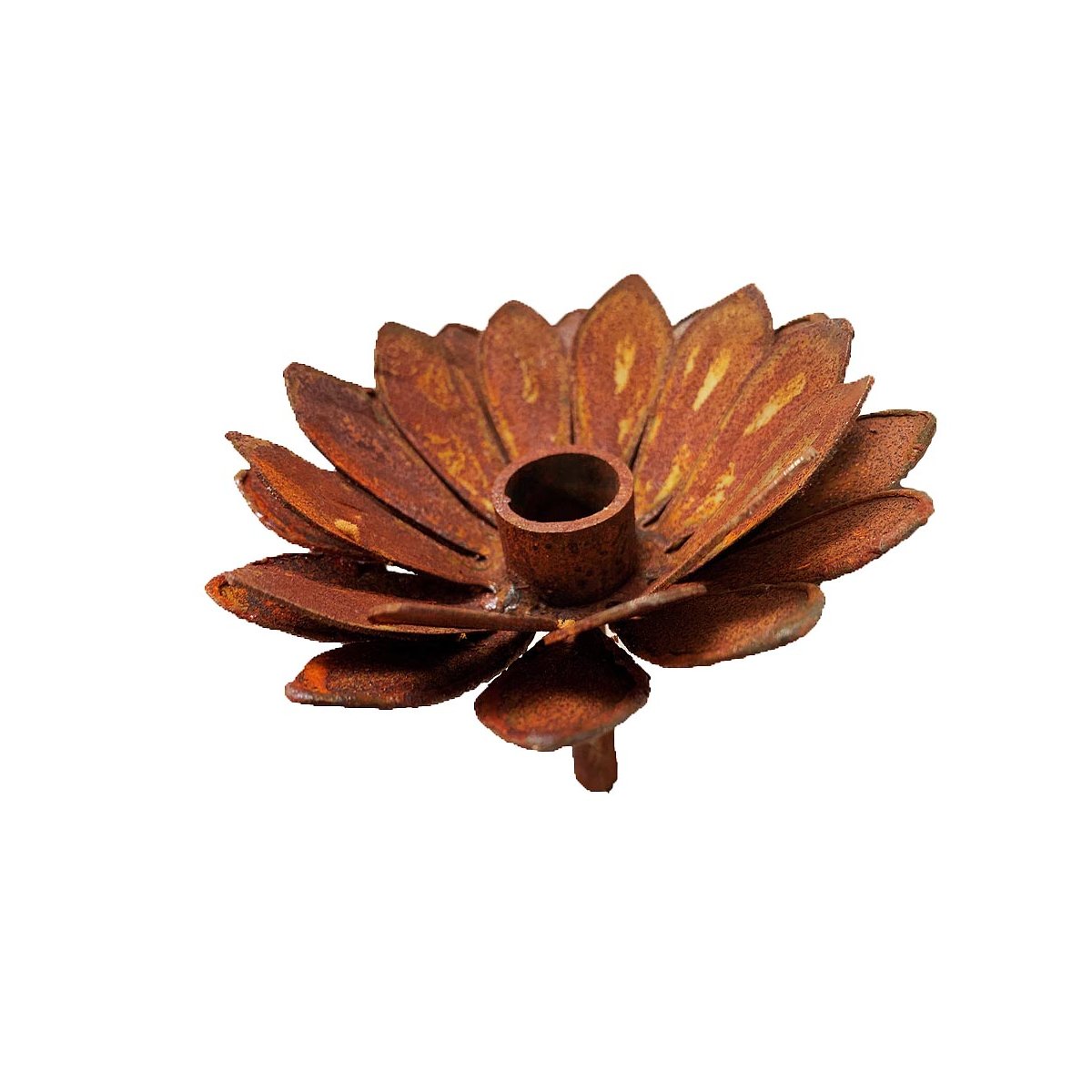 Kerzenhalter Blüte im Rost Design, Rostfigur, 19,95