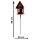 Gartenstecker Vogelhaus im Rost Design H: 19 cm - Rostfigur für den Garten, Gartendeko, Metalldeko