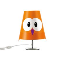 Tischlampe Eule H:30 cm, orange - Tischleuchte Eulen...