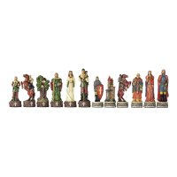 Schach Spiel Robin Hood von Italfama - Schachfiguren handbemalt & Schachbrett (inkl. Dame & Backgammon)