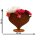 Blumenvase Herz im Rost Design H: 26 cm, Rostfigur für den Garten, Gartendeko, Metalldeko