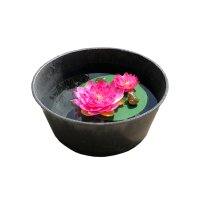 Dekoschale Beton Look (Kunststoff) D: 36,5cm - Mini Teich...