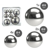 Schwimmkugel aus Edelstahl (7er Set) in 3...