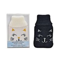 Taschenwärmer Katze mit Strickbezug, 2er Set -...