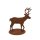 Dekofigur im Rost Design Hirsch, H: 20 cm - Rostfigur für den Garten, Gartendeko