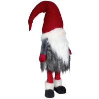 XXL Wackelgnom, rot grau, Wichtel 100 cm - Weihnachts...