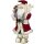 Große Weihnachtsmann Figur mit Ski, 45 cm, Santa Deko Figur, Weihnachtsdeko, Schaufenster Deko