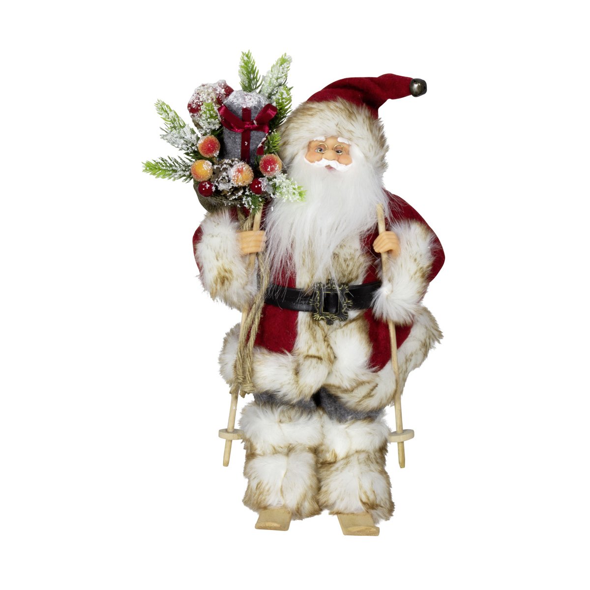 deutsche Lager 3-7 Tagen Lieferzeit SSITG Weihnachtsmann singend tanzend Santa Claus Nikolaus Weihnachten Deko Figur 35 cm 