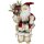 Große Weihnachtsmann Figur auf Ski, 30 cm, Santa Deko Figur, Weihnachtsdeko, Schaufenster Deko