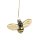 Baumschmuck Biene, gold -  Geschenk für Imker, Baumkugel, Weihnachtsdeko, Christbaumkugel
