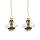 Baumschmuck kleine Biene 2er Set -  Geschenk für Imker, Baumkugel, Weihnachtsdeko, Christbaumkugel