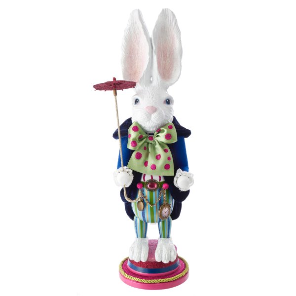 Nussknacker Hase H: 45 cm, Hollywood Nutcrackers white Rabbit, Sammlerstück