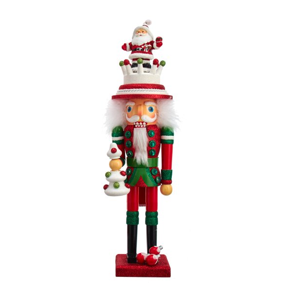 Nussknacker Weihnachtsmann Hut H: 45 cm, Hollywood Nutcrackers "Santa Hat" Sammlerstück