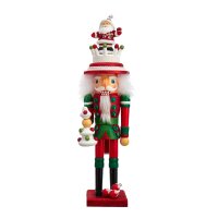 Nussknacker Weihnachten mit Weihnachtsmann Hut H: 45 cm -...