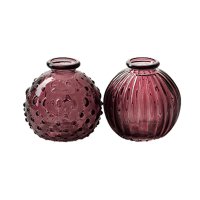 Glasvase Jive berry, Vase H: 8,5 cm, 2er Set - schöne,...