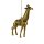 Hänger Giraffe gold, Baumschmuck Afrika Tiere, Baumkugel, Weihnachtsdeko, Christbaumkugel