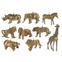 Hänger Safari Tiere gold, 3er Set Baumschmuck Afrika...