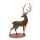 Rost Figur edler Hirsch, H: 57 cm - Rostfigur für den Garten, Gartendeko