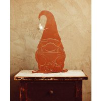 Rostfigur Weihnachtswichtel, H: 40,5 cm - Rost Design, Weihnachten Wichtel, Gnom, Gartendeko