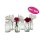 Vase "Braxton", 6er Set, Kleine Glasvase  - Glasflasche, Tischdekoration, Glasvase