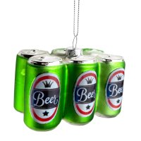 Baumschmuck Bier Six Pack - Bierdosen, Baumkugel,...