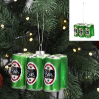 Baumschmuck Bier Six Pack - Bierdosen, Baumkugel,...