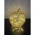 Dekoleuchte Apfel (S) Glas, Gold, Apfel Lampe mit LED Lichterkette, Dekolampe, Tischleuchte, Apfellampe
