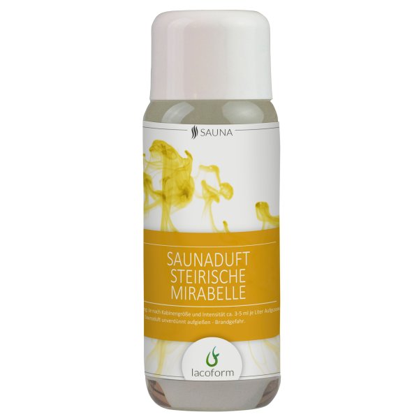 Saunaduft Steirische Mirabelle, Lacoform Sauna Aufguss Konzentrat 250ml, Saunadüfte für Zuhause