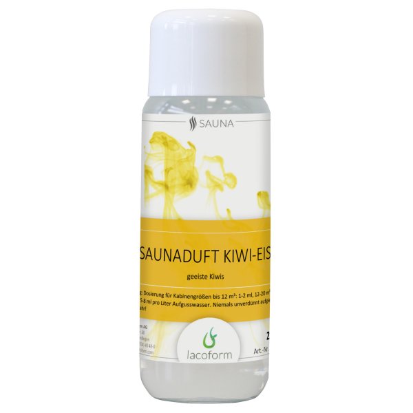 Saunaduft Kiwi-Eis, Lacoform Sauna Aufguss Konzentrat 250ml, Saunadüfte für Zuhause