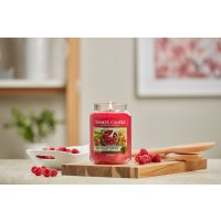 Yankee Candle Duftkerze im Glas (groß) RED RASPBERRY - Kerze mit Brenndauer bis zu 150 Stunden