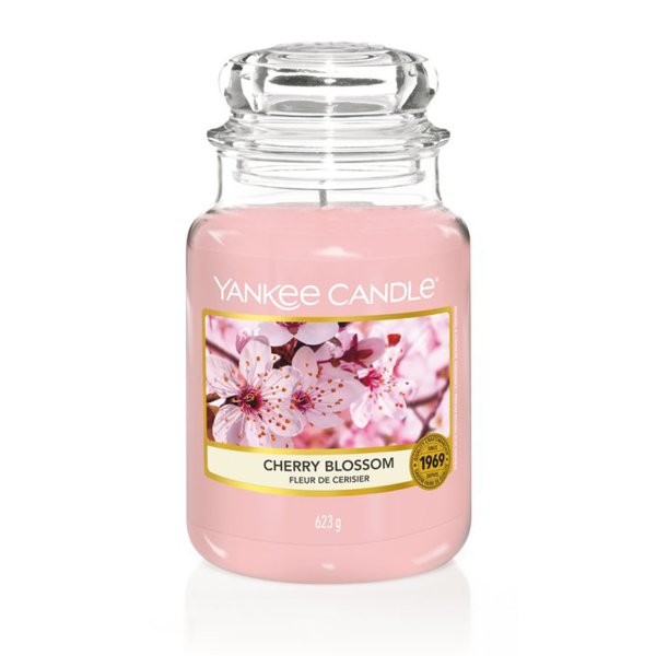 Yankee Candle Duftkerze im Glas (groß) CHERRY BLOSSOM - Kerze mit Brenndauer bis zu 150 Stunden