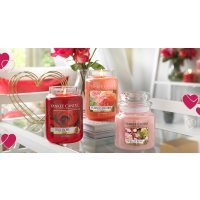 Yankee Candle Duftkerze im Glas (groß) FRESH CUT ROSES - Kerze mit Brenndauer bis zu 150 Stunden